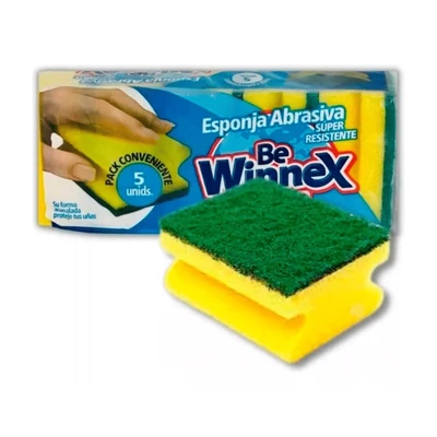 Pack Esponja Acanaladas Winnes 5 Unidades