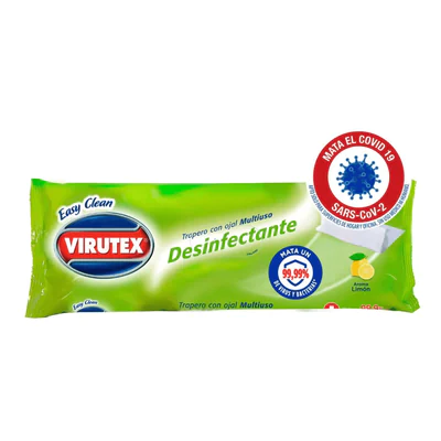 Trapero Húmedo Desinfectante con Ojal Virutex Limón 10 Unid