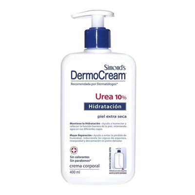 Crema Corporal Hidratante Urea 10% Simond’s Dermocream 400 ml