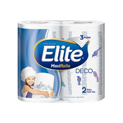 Toalla de Papel Elite Deco 20 mts c/u 2 Unid x10
