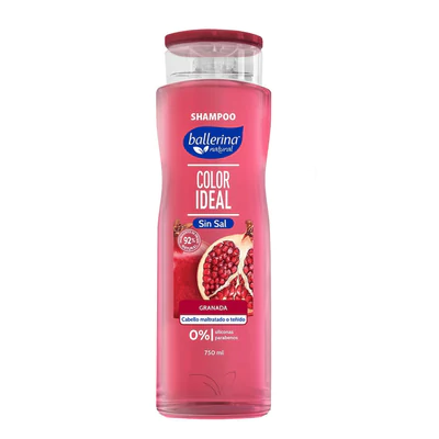 Shampoo Ballerina Frasco Granada Sin Sal 750 ml