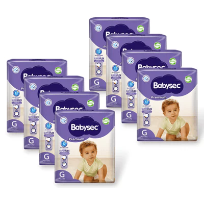 Pañales Babysec Premium G (144 unid)