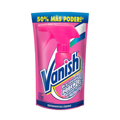 Removedor de Manchas Poder O2 Vanish Prelavado Doypack 400 ml