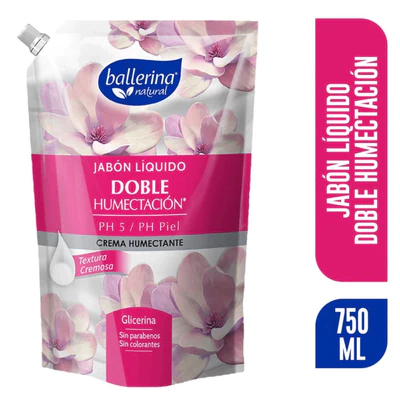 Jabón Líquido Ballerina Crema Humectante 750 ml