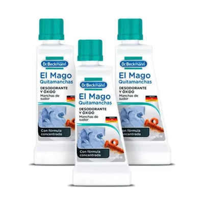 Quitamanchas Dr. Beckmann El Mago Óxido y desodorante 50 ml x3