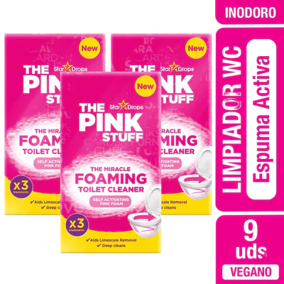 Limpiador Inodoro The Pink Stuff Espuma Activa x3