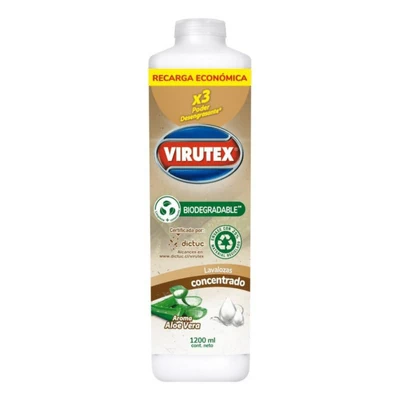 Lavalozas Ecológico Virutex Aloe Vera Recarga 1200 ml