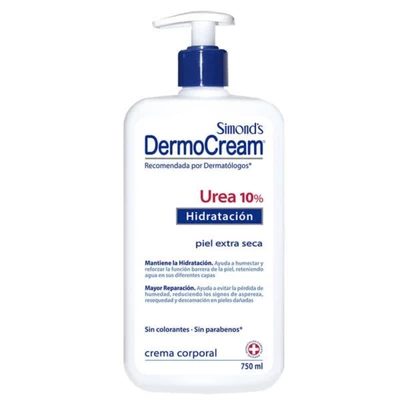 Crema Corporal Hidratante Urea 10% Simond’s Dermocream 750 ml