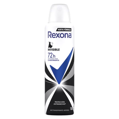 Desodorante Aerosol Mujer Rexona Invisible Dry 150 ml