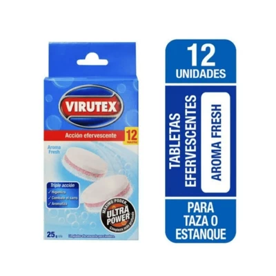 Pastillas Inodoro Efervescentes Antisarro Virutex 12 Unid