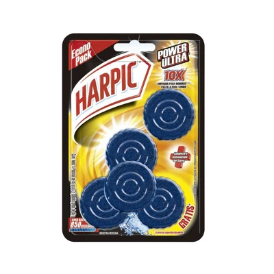 Pastilla Inodoro Harpic Power Ultra 45 g c/u 5 Unid