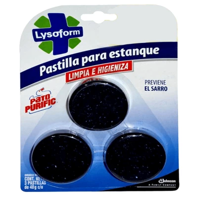 Pastillas Estanque Inodoro Lysoform Antisarro 40 g c/u 3 Unid