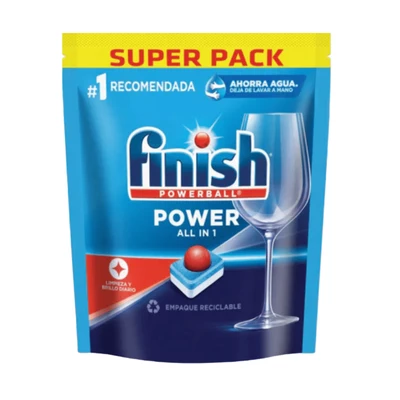 Detergente Lavavajillas Tabletas Finish Power 30 Unid