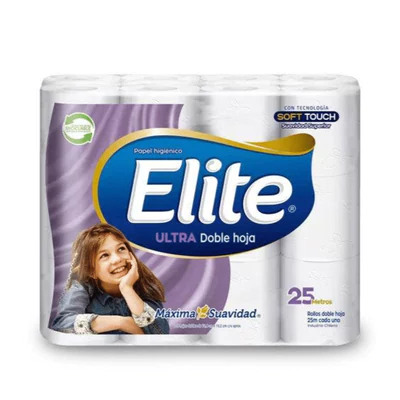 Papel Higiénico Elite Ultra Doble Hoja 24 Unid 50 mts c/u