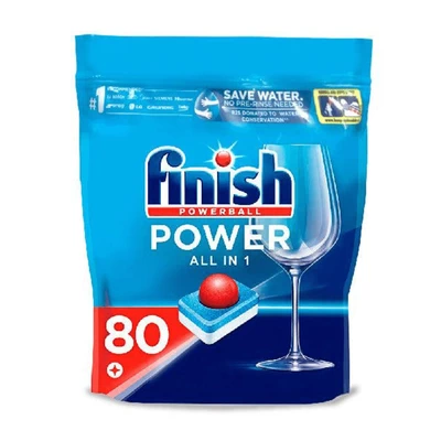 Detergente Lavavajillas Tabletas Finish Power 80 Unid