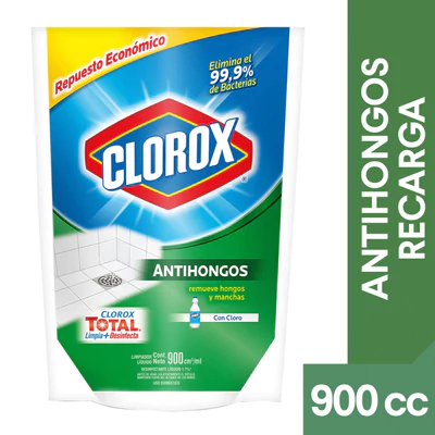 Limpiador Líquido Clorox Antihongos Repuesto 900 ml