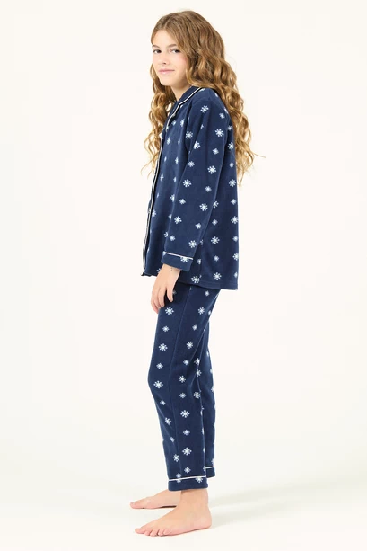Pijama Sport Polar Kids Azul