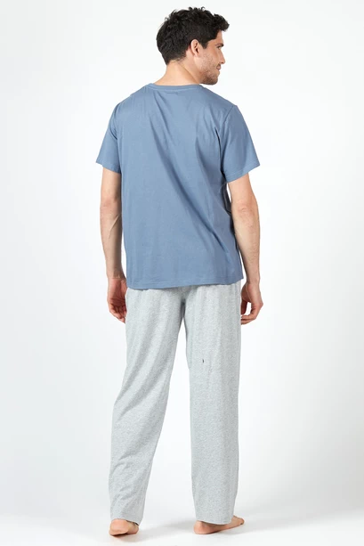 Pijama Tomas Pantalón Manga Corta Azul