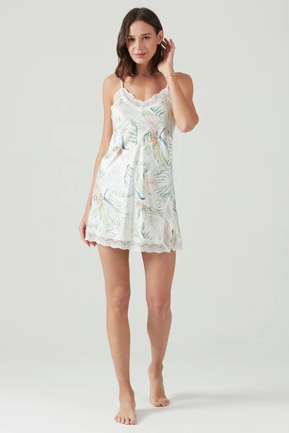 Mini Blue Blanco Estampado