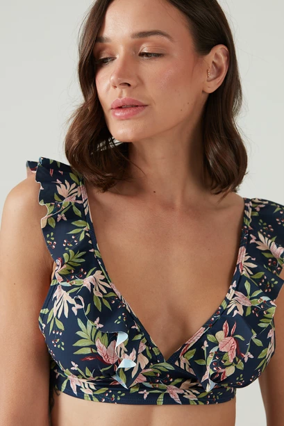 Top Elisa Azul Estampado
