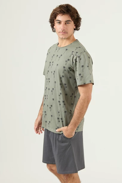 Pijama Tomas Short Charcoal