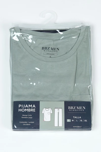 Pijama Tomas Pantalón Manga Corta Verde