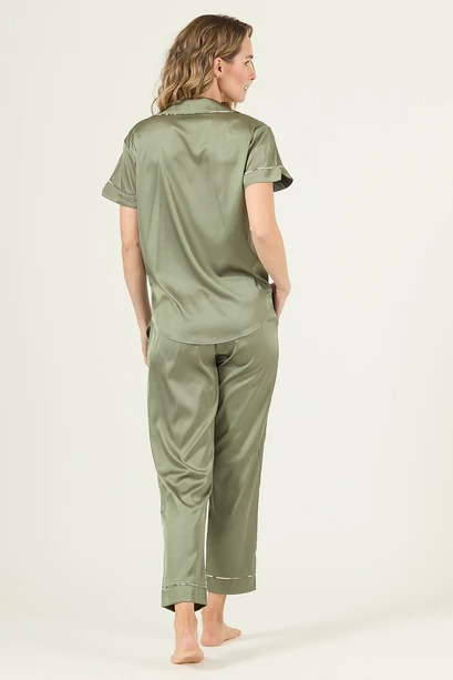 Pijama Roma Pantalon Manga Corta Verde