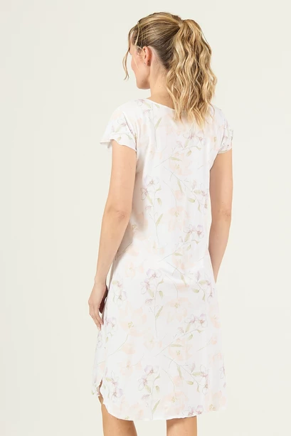 Camisa Socorro Blanco Flor