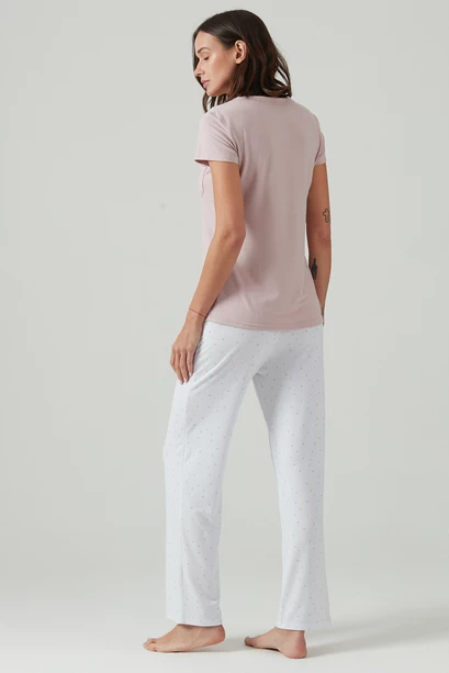 Pijama Kate Pantalón Largo Rosado