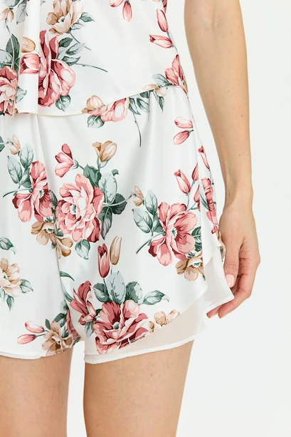 Pijama Sasha Short Blanco Estampado