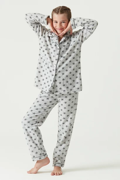 Pijama Sport Polar Kids Gris Melange