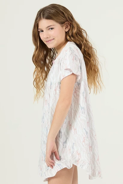 Camisa Baby Paz Blanco Estampado