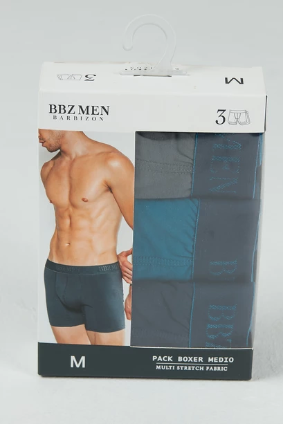 Pack Boxer 4 Turquesa