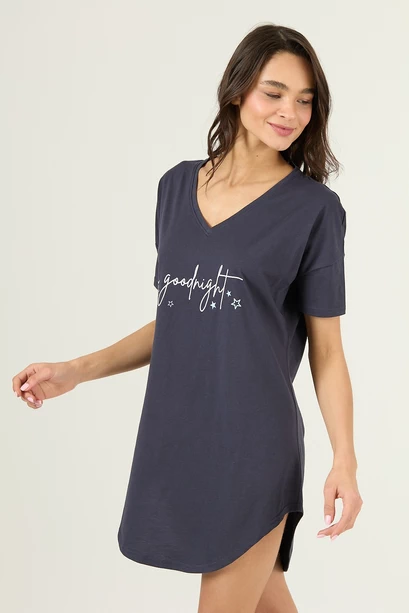 Camisa Hania Manga Corta Azul