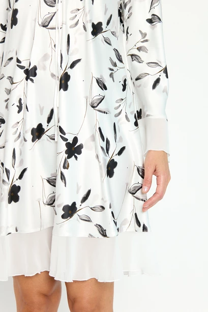 Camisola Sesgo Ivory Estampado