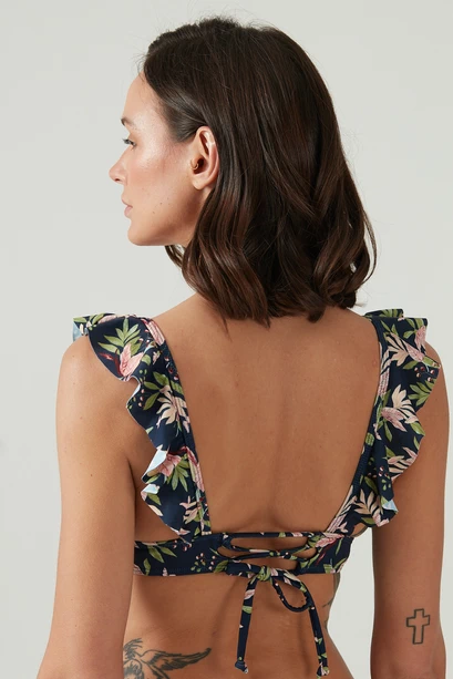 Top Elisa Azul Estampado
