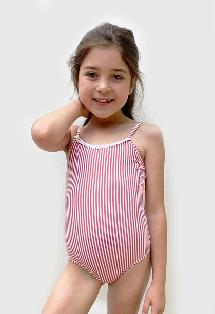 Traje de Baño Borla Kids Rojo
