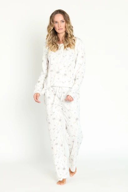 Pijama New Cuore Pantalon Largo Blanco Estampado