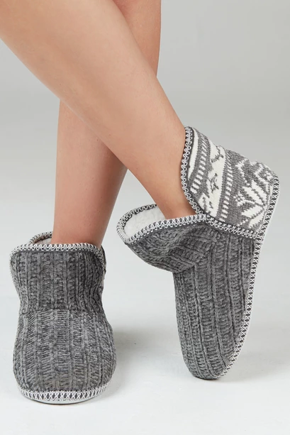 Bota Chenille Charcoal