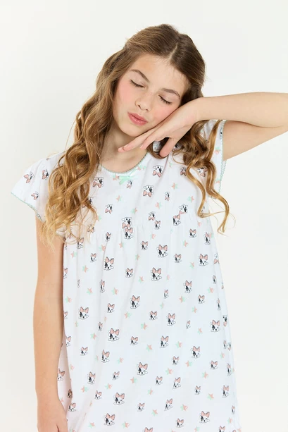 Camisa Baby Paz Blanco Estampado