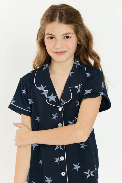 Pijama Lux Infantil Azul
