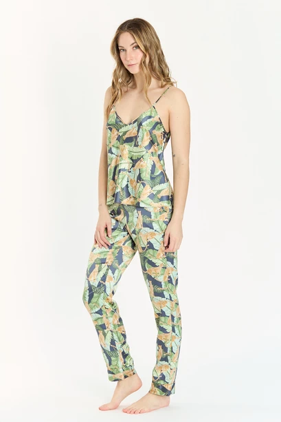 Pijama Lisboa Nacional Azul Estampado