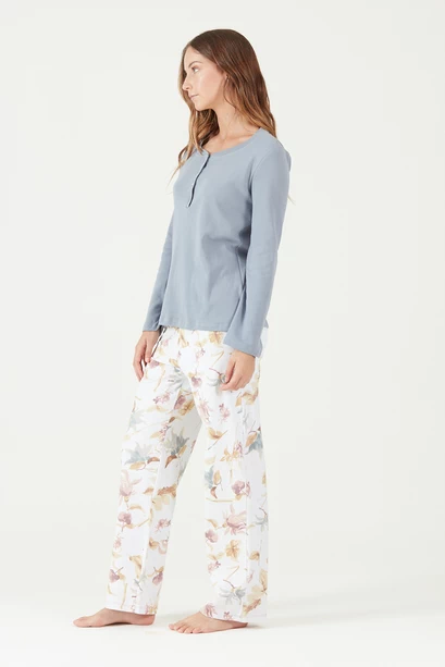 Pijama Spa Blanco Estampado