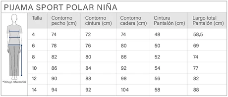 Pijama Sport Polar Kids Gris