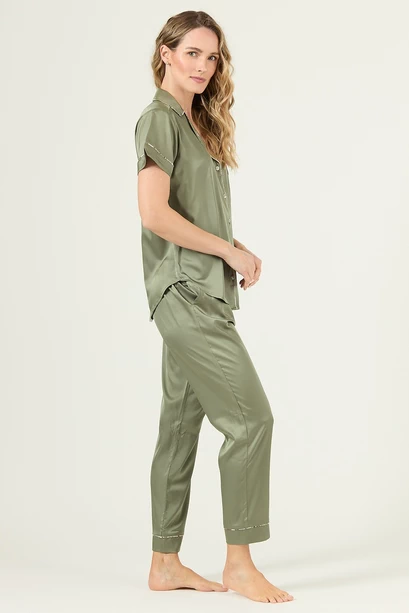 Pijama Roma Pantalon Manga Corta Verde