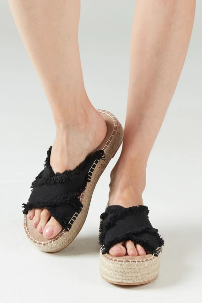 Sandalia Cruce Negro