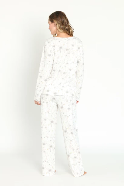Pijama New Cuore Pantalon Largo Blanco Estampado