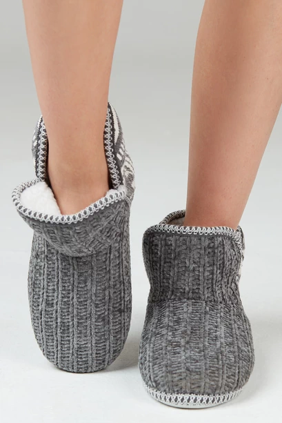 Bota Chenille Charcoal
