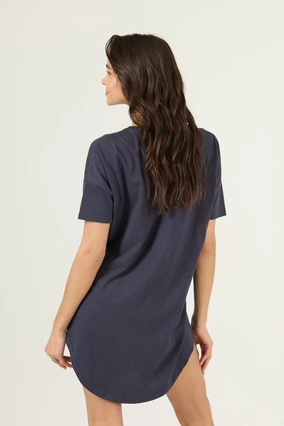 Camisa Hania Manga Corta Azul