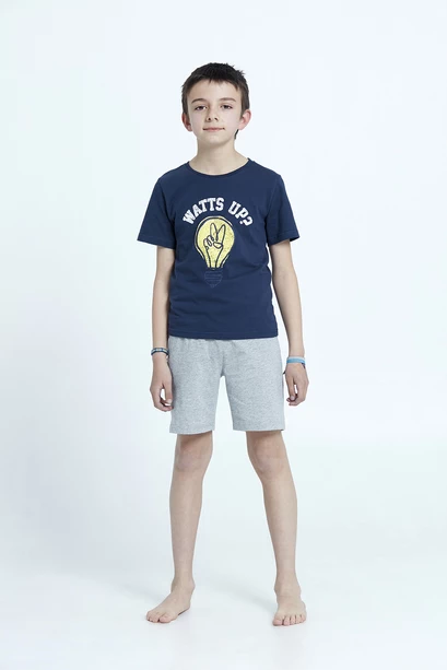 Pijama Tomy Short Kids Azul